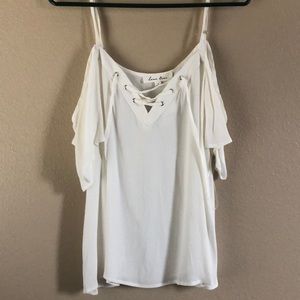 White Off-the-Shoulder Top